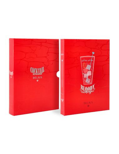 Boligrafo Y Wallet Belius Cocktails Bloody Mary Aluminiorojo Plateado Relieve Tinta Color Azul Caja De Diseño