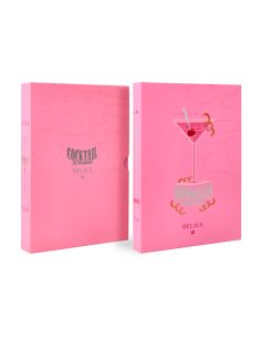 Boligrafo Y Wallet Belius Cocktails Cosmopolitan Aluminio Rosa Plateado Relievetinta Color Azul Caja Diseño 2