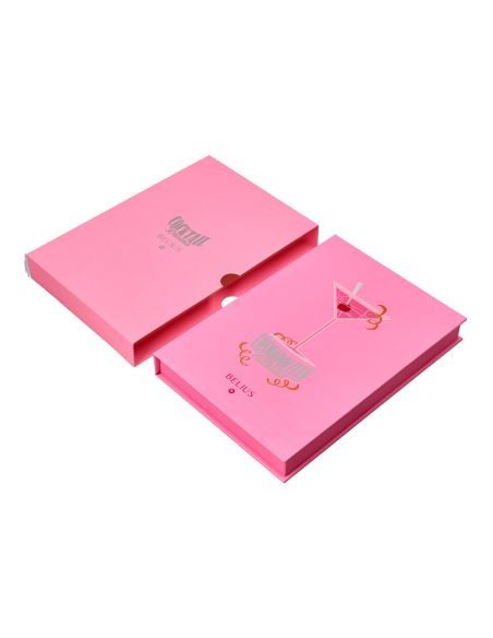 Boligrafo Y Wallet Belius Cocktails Cosmopolitan Aluminio Rosa Plateado Relievetinta Color Azul Caja Diseño