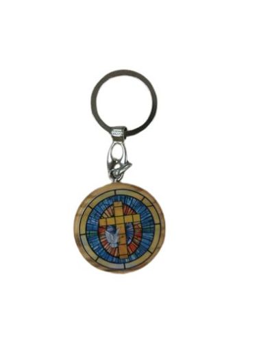 Llavero Metal Redondo Olivo 40Mm Espiritu Santo