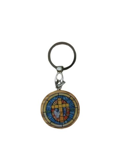 Llavero Metal Redondo Olivo 40Mm Espiritu Santo