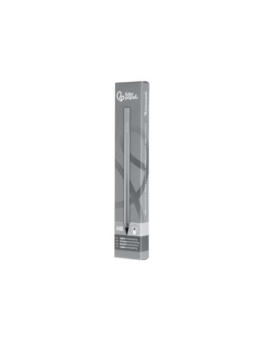 Lapiz De Grafito Infinito Liderpapel Aluminio Hexagonal Plateado Ultra Resistente 1 Punta De Recambio