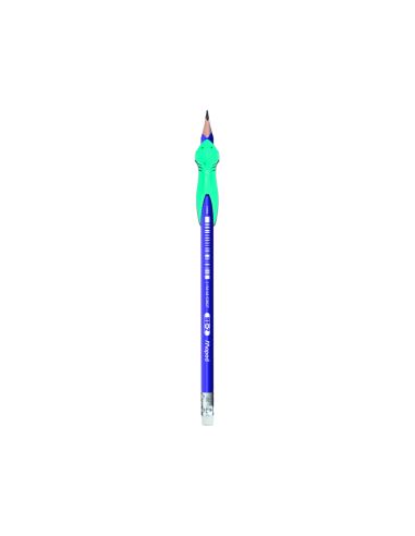 Lapices De Grafito Maped Hb Con Goma Borrar + Adaptador Ergonomico Cubilete De 22 Unidades