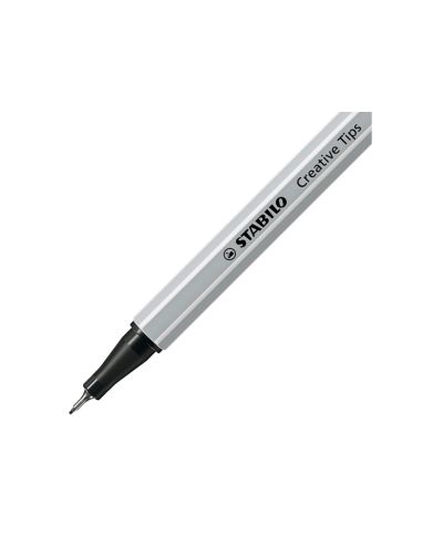 Rotulador Stabilo Creative Punta Calibrada Tips Arty Lineclassic 5 Puntas Por Color Estuche Metalico De 30