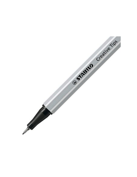 Rotulador Stabilo Creative Punta Calibrada Tips Arty Lineclassic 5 Puntas Por Color Estuche Metalico De 30