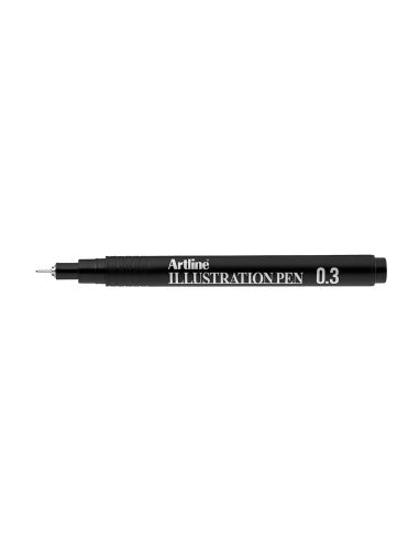 Rotulador Artline Calibrado Micrometrico Negro Illustration Pen Ek-283Iln Punta Poliacetal 0,3Mm