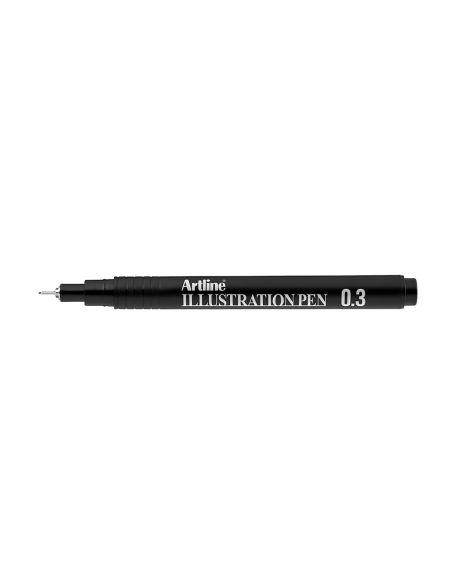 Rotulador Artline Calibrado Micrometrico Negro Illustration Pen Ek-283Iln Punta Poliacetal 0,3Mm