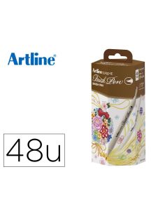 Rotulador Artline Supreme Brush Pintura Base Agua Punta Tipo Pincel Fino Caja 48 Unidades Colores Surtidos