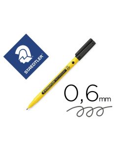 Rotulador Staedtler Noris Writing Pen 307 Tinta Base De Agua Punta Fina Trazo 0,6 Mm Negro