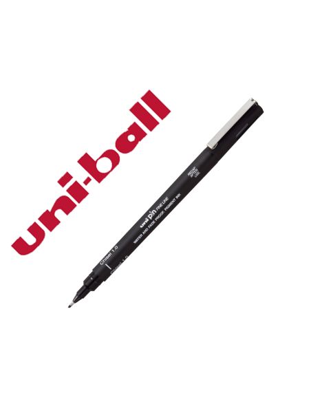 Rotulador Uniball Pin Calibrado Punta Biselada 1 Mm Color Negro