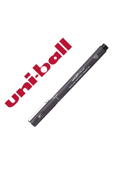 Rotulador Uniball Pin Br-200 Punta De Pincel Fino Gris Oscuro