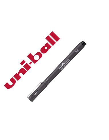 Rotulador Uniball Pin Calibrado Micrometrico 0,5 Mm Color Gris Oscuro