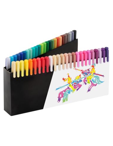 Rotulador Faber Castell Black Edition Punta De Pincel Caja De 50 Unidades Colores Surtidos
