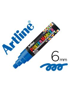 Rotulador Artline Poster Marker Epp-6-Azu Punta Redonda 6Mm Color Azul