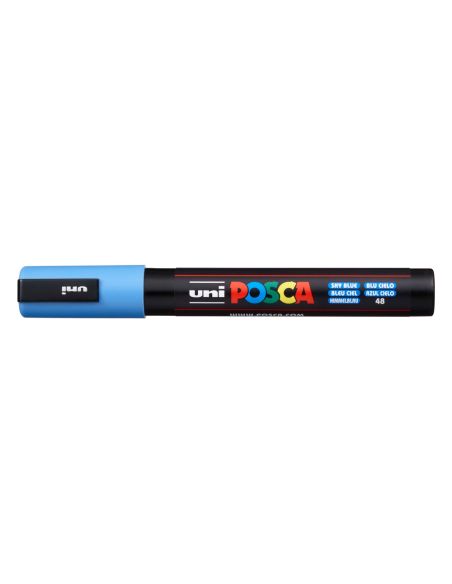 Rotulador Uni Posca Pc-5M Marcador De Pintura Punta Conica 1,8-2,5 Mm Azul Cielo