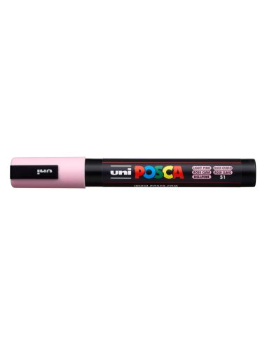 Rotulador Uni Posca Pc-5M Marcador De Pintura Punta Conica 1,8-2,5 Mm Rosa Claro