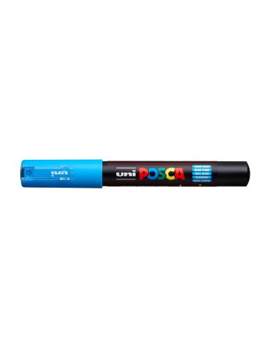 Rotulador Uni Posca 0,7 Mm Pc-1M Azul Claro