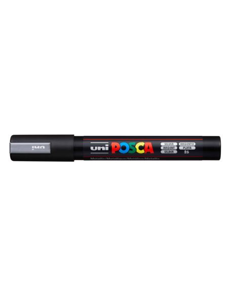 Rotulador Uni Posca 1,8 - 2,5 Mm Pc-5M Plata