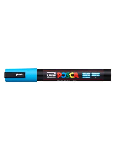 Rotulador Uni Posca Pc-5M Azul Claro