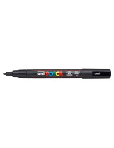 Rotulador Uni Posca Pc-3M Marcador De Pintura Punta Conica 0,9-1,3 Mm Negro