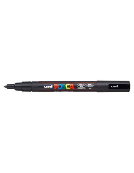 Rotulador Uni Posca Pc-3M Marcador De Pintura Punta Conica 0,9-1,3 Mm Negro