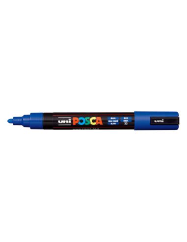 Rotulador Uni Posca Pc-5M Marcador De Pintura Punta Conica 1,8-2,5 Mm Azul
