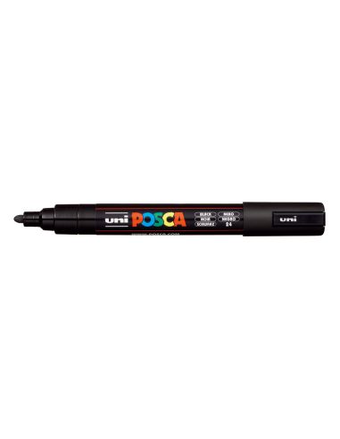 Rotulador Uni Posca Pc-5M Marcador De Pintura Punta Conica 1,8-2,5 Mm Negro