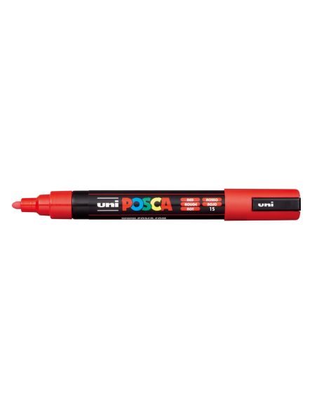 Rotulador Uni Posca Pc-5M Marcador De Pintura Punta Conica 1,8-2,5 Mm Rojo