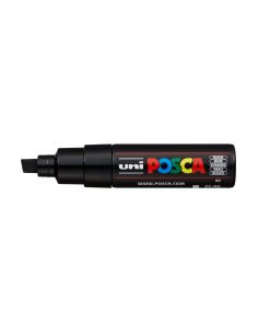 Rotulador Uni Posca Pc-8K Marcador De Pintura Punta Biselada 8 Mm Negro