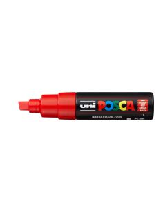 Rotulador Uni Posca Pc-8K Marcador De Pintura Punta Biselada 8 Mm Rojo