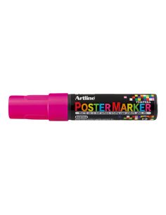 Rotulador Artline Poster Marker Epp-12 Punta Rectangular 12 Mm Color Rosa Fluor 2