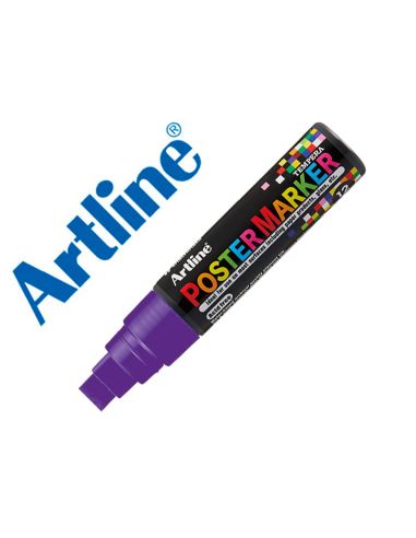 Rotulador Artline Poster Marker Epp-12 Punta Rectangular 12 Mm Color Violeta