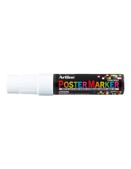 Rotulador Artline Poster Marker Epp-12 Punta Rectangular 12 Mm Color Blanco