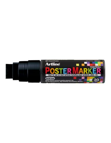 Rotulador Artline Poster Marker Epp-20 Punta Rectangular 20 Mm Color Negro