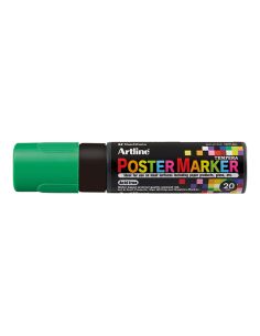 Rotulador Artline Poster Marker Epp-20 Punta Rectangular 20 Mm Color Verde Fluor 2