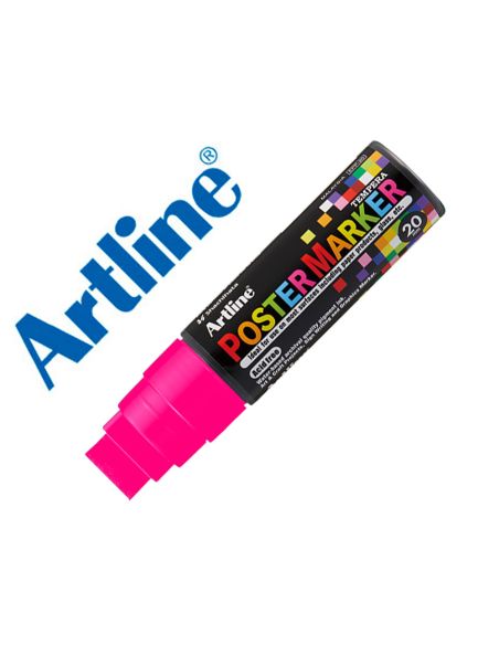 Rotulador Artline Poster Marker Epp-20 Punta Rectangular 20 Mm Color Rosa Fluor
