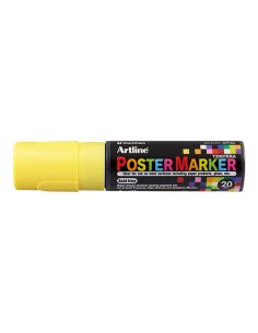 Rotulador Artline Poster Marker Epp-20 Punta Rectangular 20 Mm Color Amarillo Fluor 2