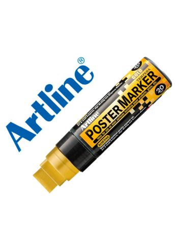 Rotulador Artline Poster Marker Epp-20 Punta Rectangular 20 Mm Color Oro