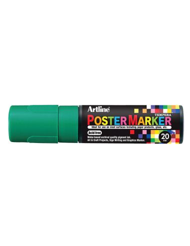 Rotulador Artline Poster Marker Epp-20 Punta Rectangular 20 Mm Color Verde
