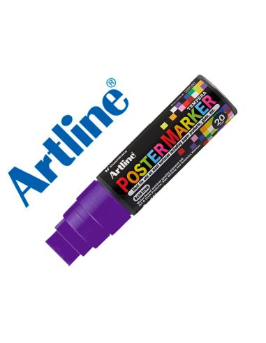 Rotulador Artline Poster Marker Epp-20 Punta Rectangular 20 Mm Color Violeta