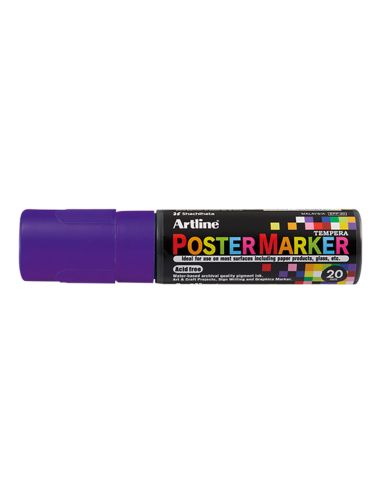 Rotulador Artline Poster Marker Epp-20 Punta Rectangular 20 Mm Color Violeta