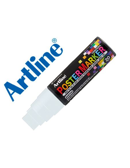 Rotulador Artline Poster Marker Epp-20 Punta Rectangular 20 Mm Color Blanco