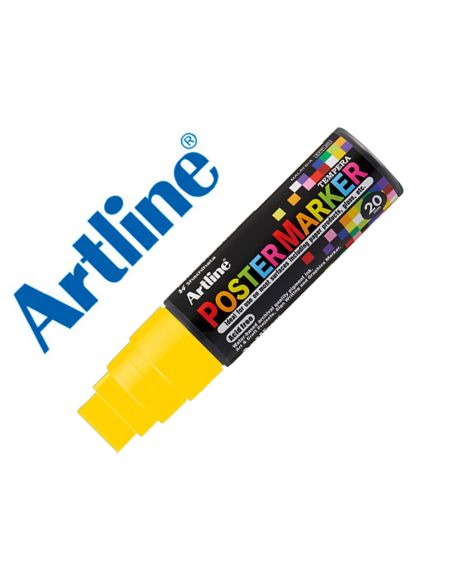 Rotulador Artline Poster Marker Epp-20 Punta Rectangular 20 Mm Color Amarillo