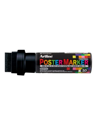 Rotulador Artline Poster Marker Epp-30 Punta Rectangular 30 Mm Color Negro