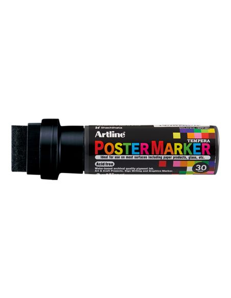 Rotulador Artline Poster Marker Epp-30 Punta Rectangular 30 Mm Color Negro