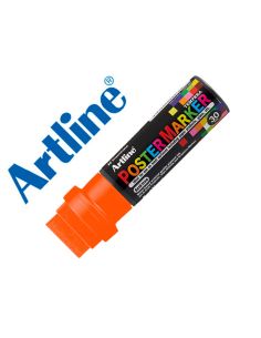 Rotulador Artline Poster Marker Epp-30 Punta Rectangular 30 Mm Color Naranja Fluor