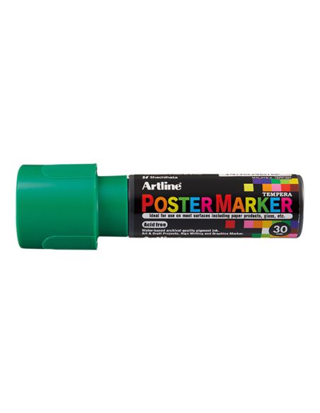 Rotulador Artline Poster Marker Epp-30 Punta Rectangular 30 Mm Color Verde
