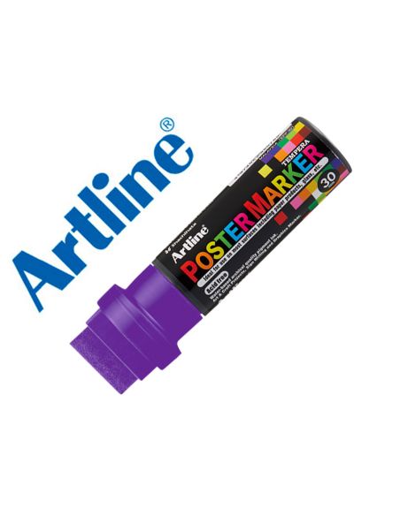 Rotulador Artline Poster Marker Epp-30 Punta Rectangular 30 Mm Color Violeta