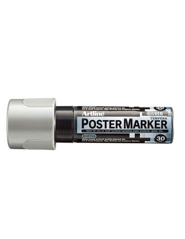 Rotulador Artline Poster Marker Epp-30 Punta Rectangular 30 Mm Color Plata
