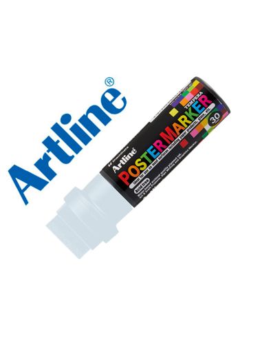 Rotulador Artline Poster Marker Epp-30 Punta Rectangular 30 Mm Color Blanco